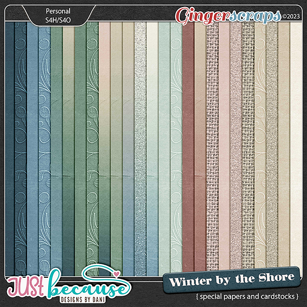Winter by the Shore Special Papers & Cardstocks by JB Studio