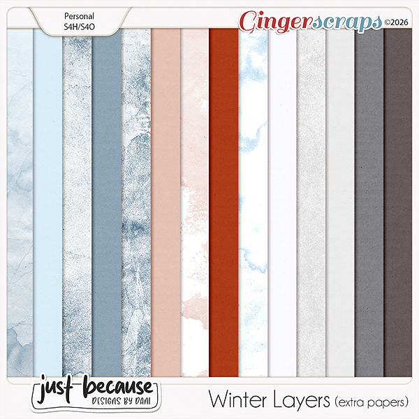 Winter Layers Extra Papers by JB Studio