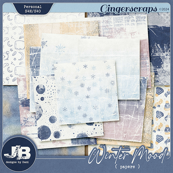 Winter Mood Papers by JB Studio