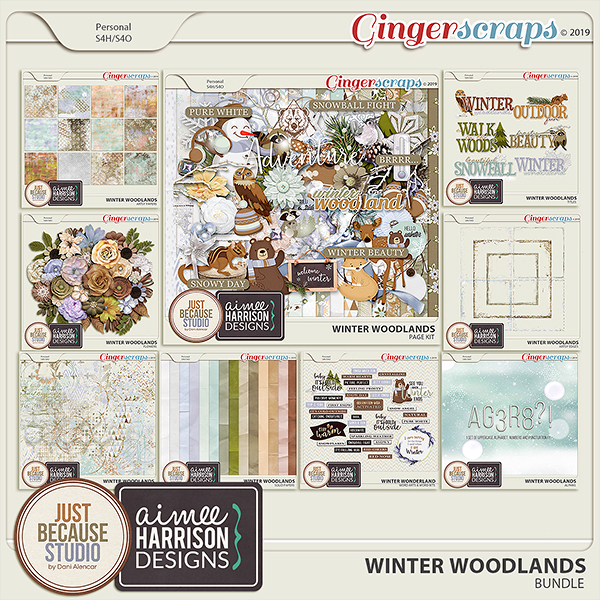 Winter Woodlands Bundle by JB Studio & Aimee Harrison Designs