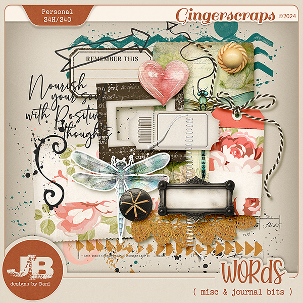 Words Misc & Journal Bits by JB Studio