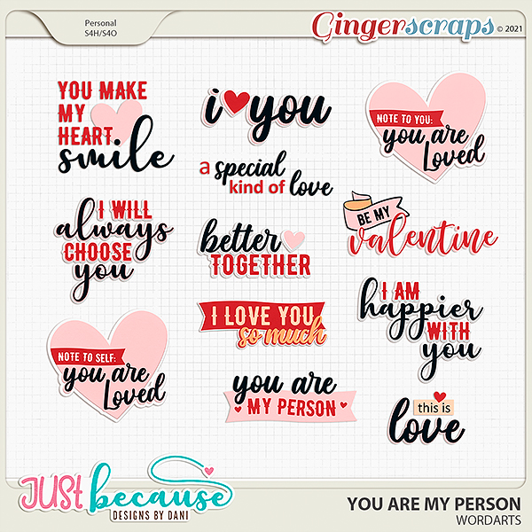 You Are My Person Wordarts by JB Studio