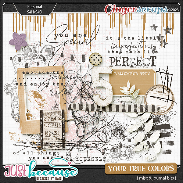 Your True Colors Misc & Journal Bits by JB Studio