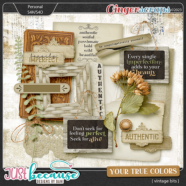 Your True Colors Vintage Bits by JB Studio