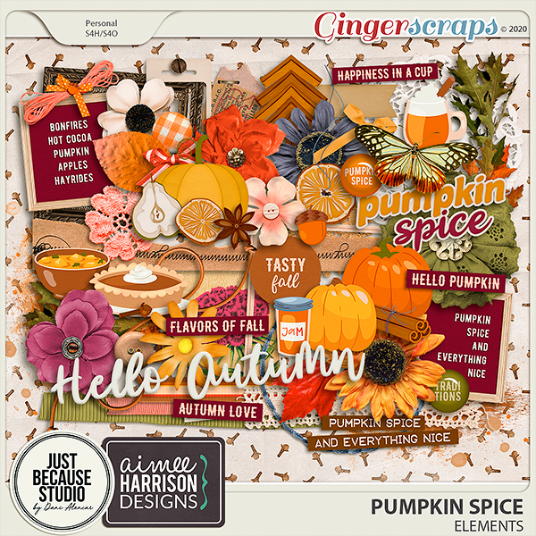 Pumpkin Spice Elements by JB Studio and Aimee Harrison Designs