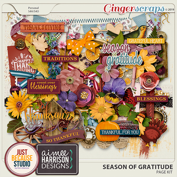 Season Of Gratitude Elements by JB Studio & Aimee Harrison Designs