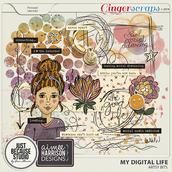 My Digital Life Artsy Bits by JB Studio and Aimee Harrison Designs