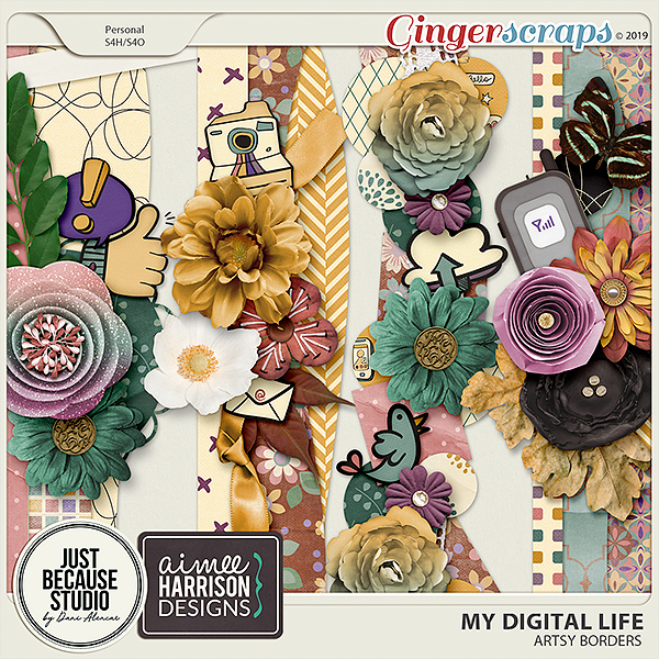 My Digital Life Borders by JB Studio and Aimee Harrison Designs