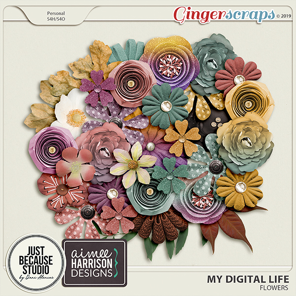 My Digital Life Flowers by JB Studio and Aimee Harrison Designs