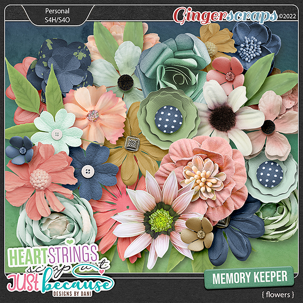Memory Keeper Flowers by JB Studio and Heartstring Scrap Art