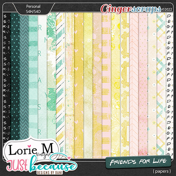 Friends for Life Papers by JB Studio and LorieM Designs