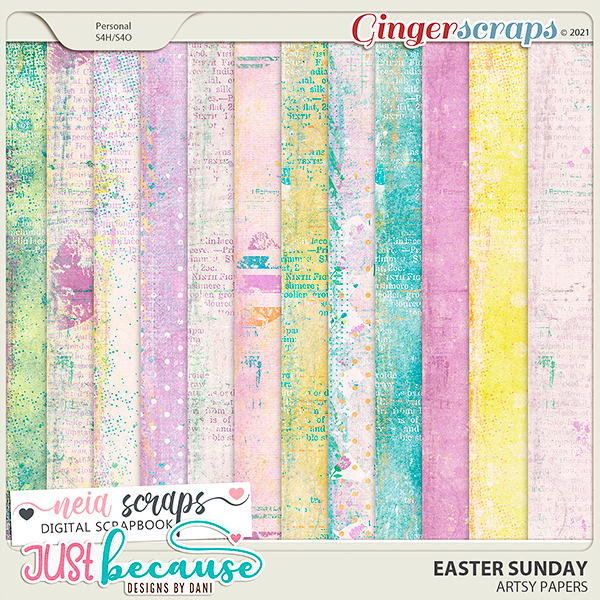 Easter Sunday Artsy Papers by JB Studio and Neia Scraps