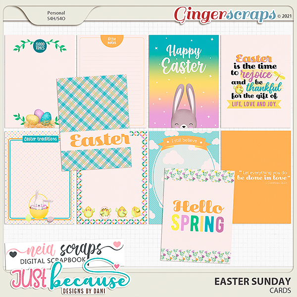 Easter Sunday Cards by JB Studio and Neia Scraps