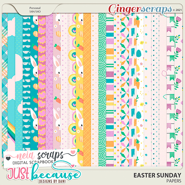 Easter Sunday Papers by JB Studio and Neia Scraps