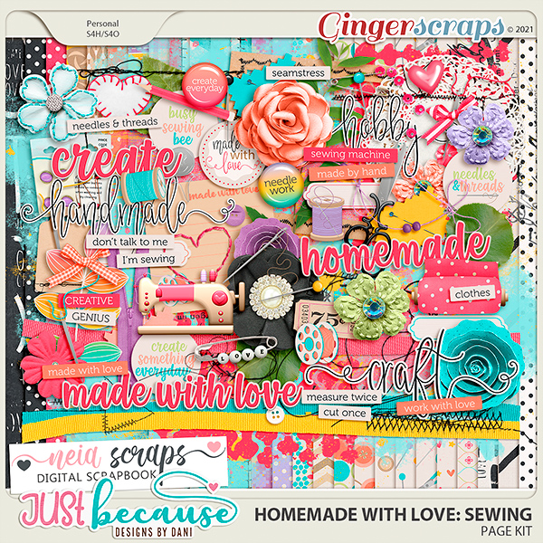 Homemade With Love: Sewing by JB Studio and Neia Scraps