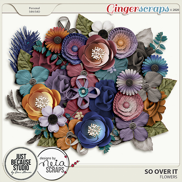 So Over It Flowers by JB Studio and Neia Scraps