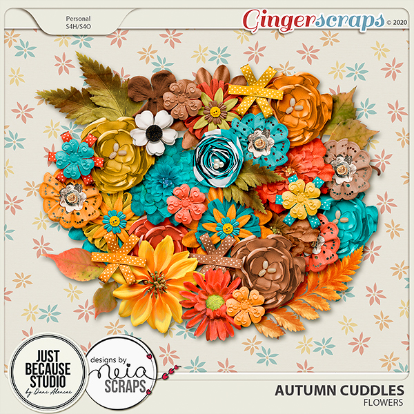 Autumn Cuddles Flowers by JB Studio and Neia Scraps