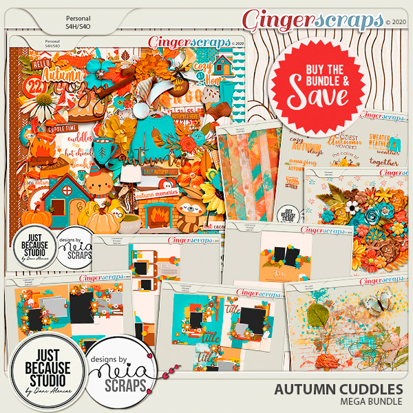 Autumn Cuddles Mega Bundle by JB Studio and Neia Scraps