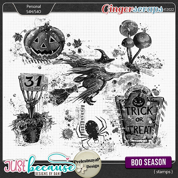 Boo Season Stamps by JB Studio and PrelestnayaP Design