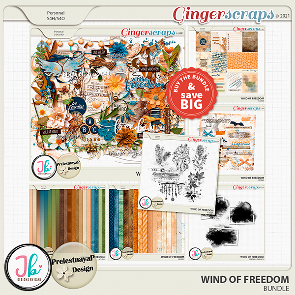 Wind Of Freedom Bundle by JB Studio and PrelestnayaP Design