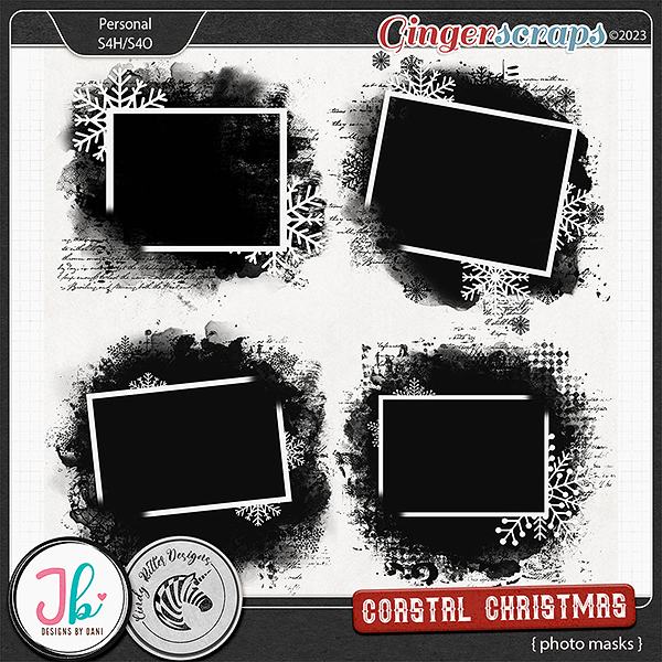 Coastal Christmas Photo Masks by JB Studio and Cindy Ritter