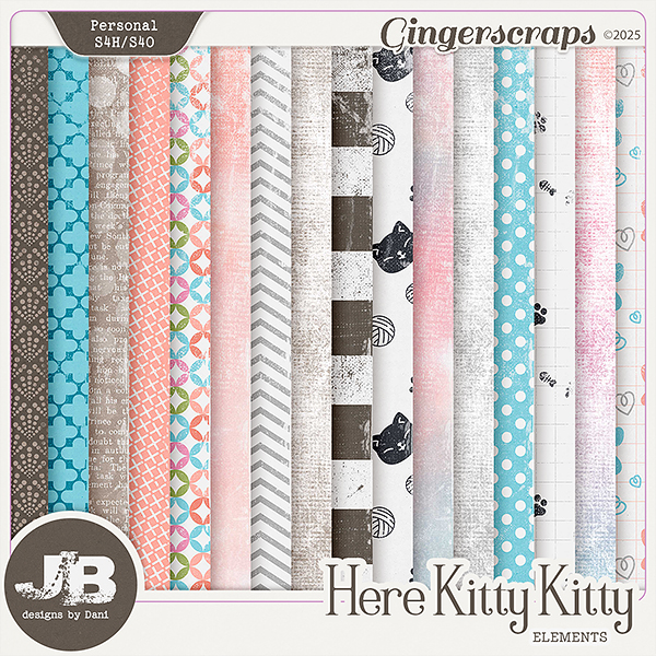 Here Kitty Kitty Papers by JB Studio