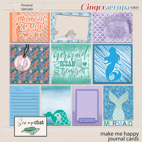 Make Me Happy Journal Cards by ScrapChat Designs