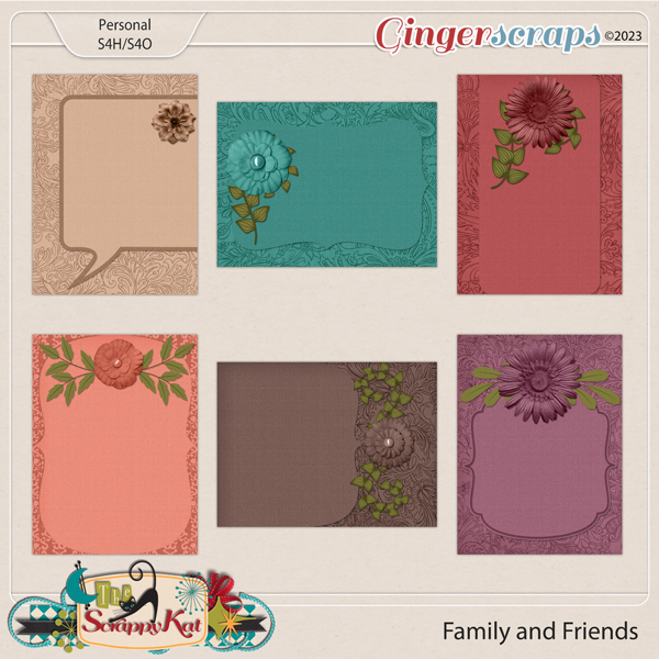 Family and Friends Journal Cards by The Scrappy Kat