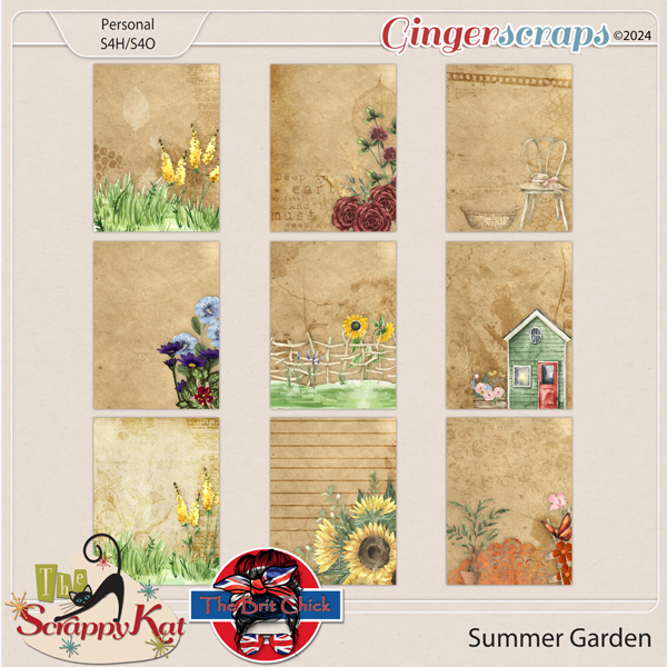 Summer Garden Journal Cards Add-on by The Scrappy Kat