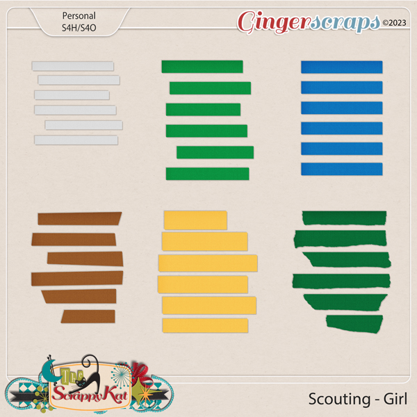 Scouting - Girl Journaling Strips by The Scrappy Kat