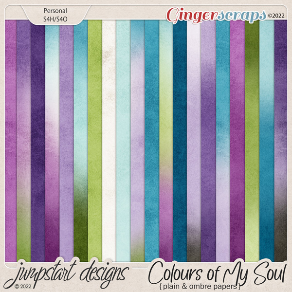 Colours of my Soul {Plain & Ombre Papers}