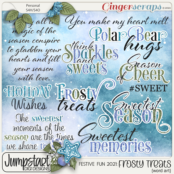 Festive Fun 2021: FROSTY TREATS {Word Art}