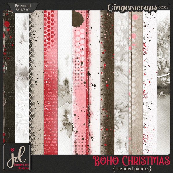 Boho Christmas {Blended Papers}