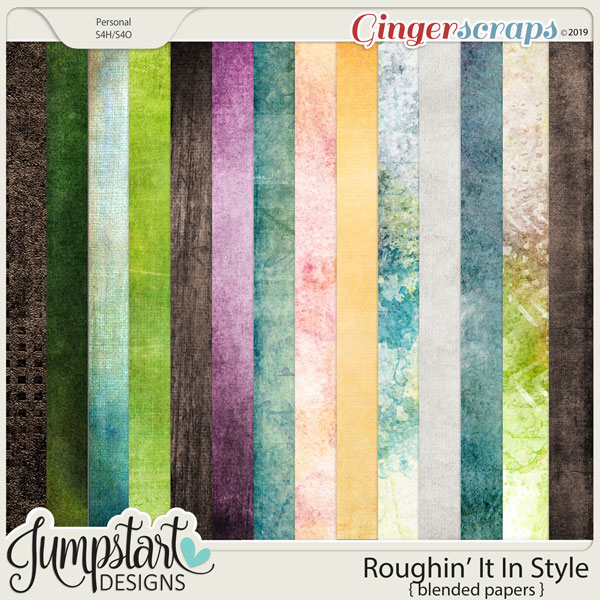 Roughin' It In Style {Blended Papers} by Jumpstart Designs