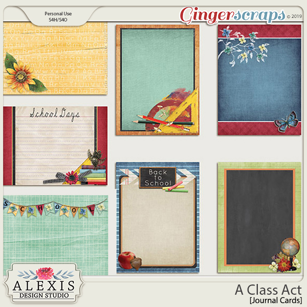 A Class Act - Journal Cards