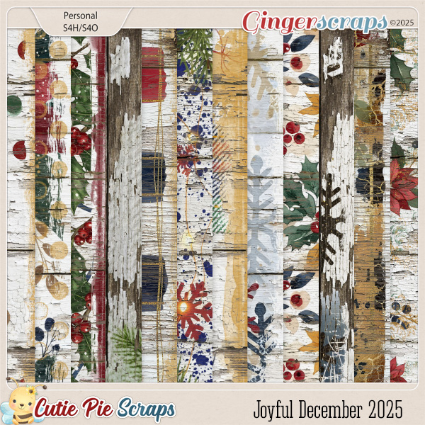 Joyful December 2025 Wood Papers