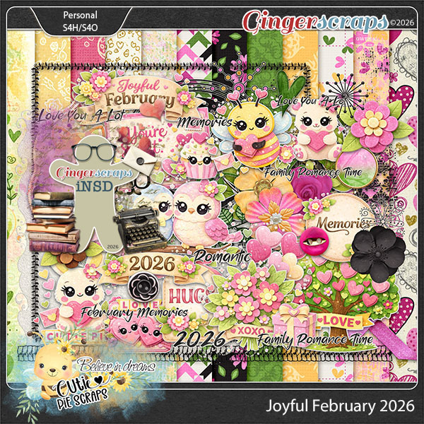 Joyful February 2026 Page Kit 02
