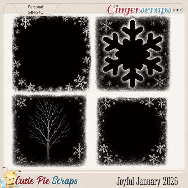 Joyful January 2026 Photo Masks