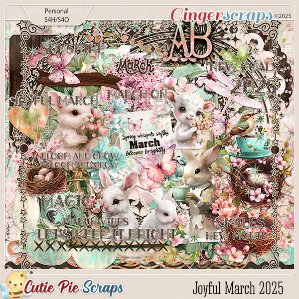 Joyful March 2025 Page Kit