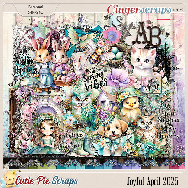 Joyful April 2025 Page Kit