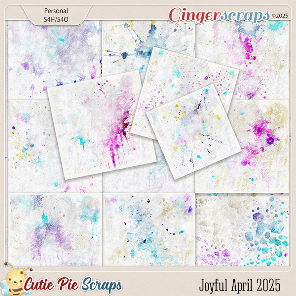 Joyful April 2025 Artsy Watercolors Papers  