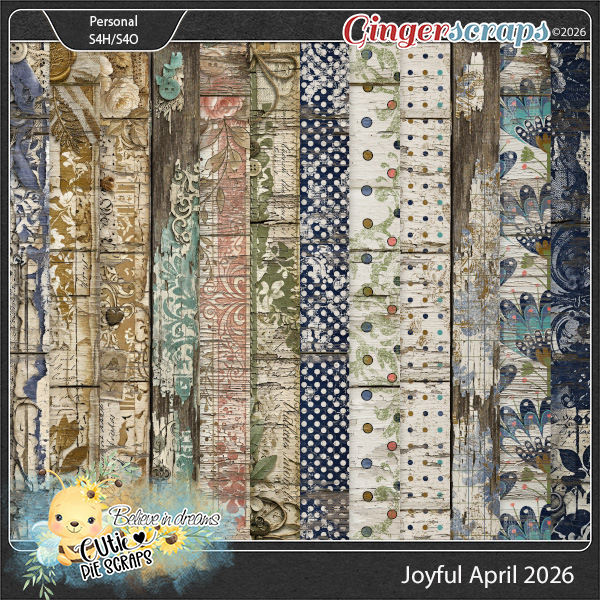 Joyful April 2026 Wood Papers