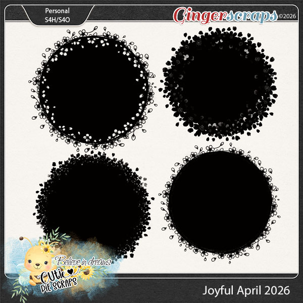 Joyful April 2026 Photo Masks