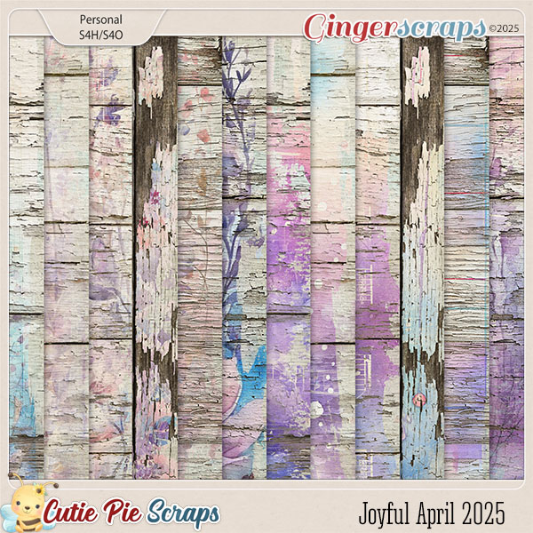 Joyful April 2025 Wood Papers