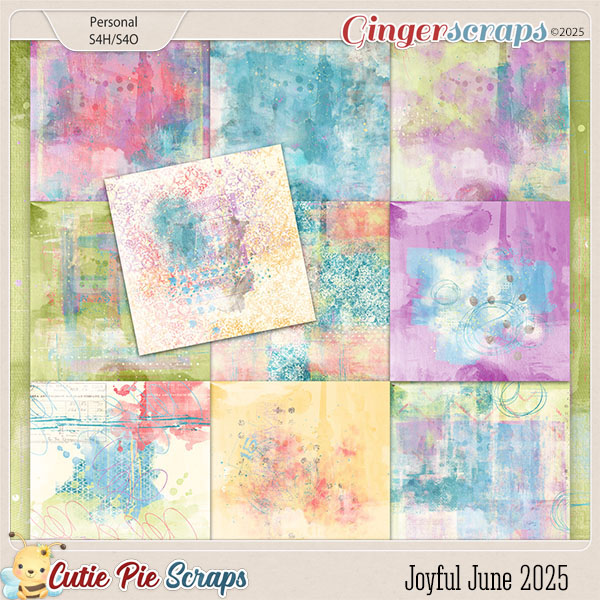 Joyful June 2025 Painted Papers