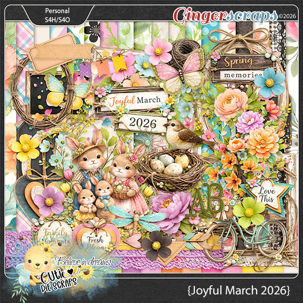 Joyful March 2026 Page Kit