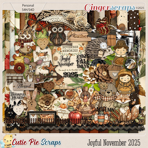 Joyful November 2025 Page Kit