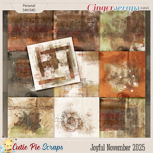Joyful November 2025 Painted Papers