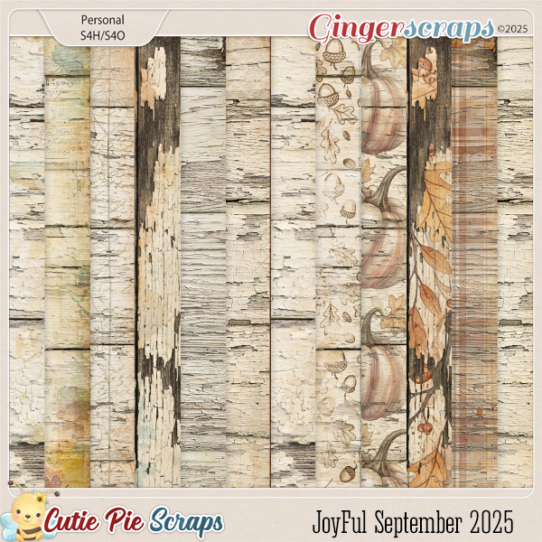 Joyful September 2025 Wood Papers