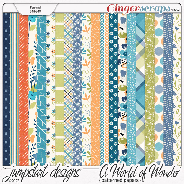 A World of Wonder {Patterned Papers}